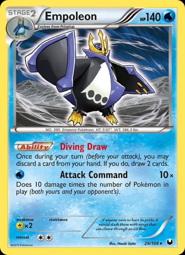 Empoleon card in English