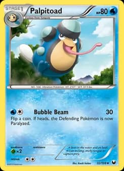 Palpitoad card in English