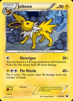 Jolteon card in English