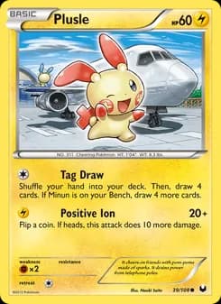 Plusle card in English