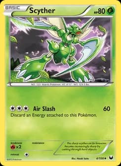Scyther card in English
