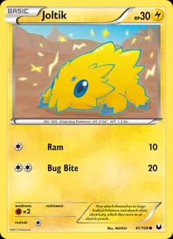 Joltik card in English