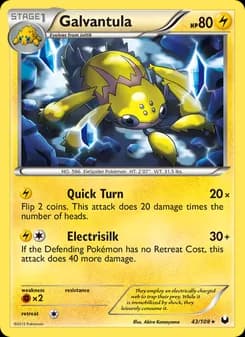 Galvantula card in English