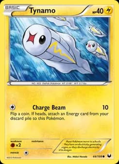 Tynamo card in English