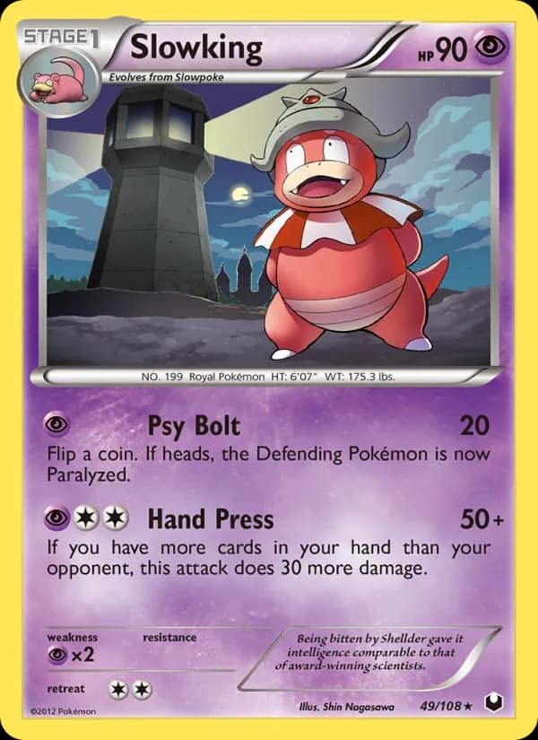 Slowking card in English