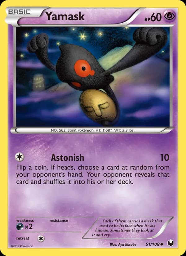 Yamask card in English