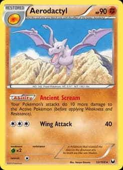 Aerodactyl card in English