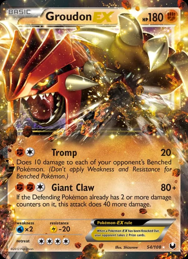 Groudon-EX card in English
