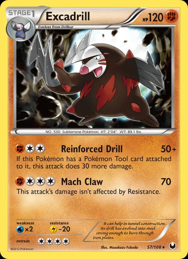 Excadrill card in English