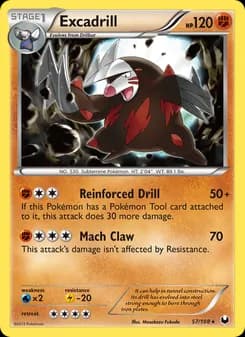 Excadrill card in English