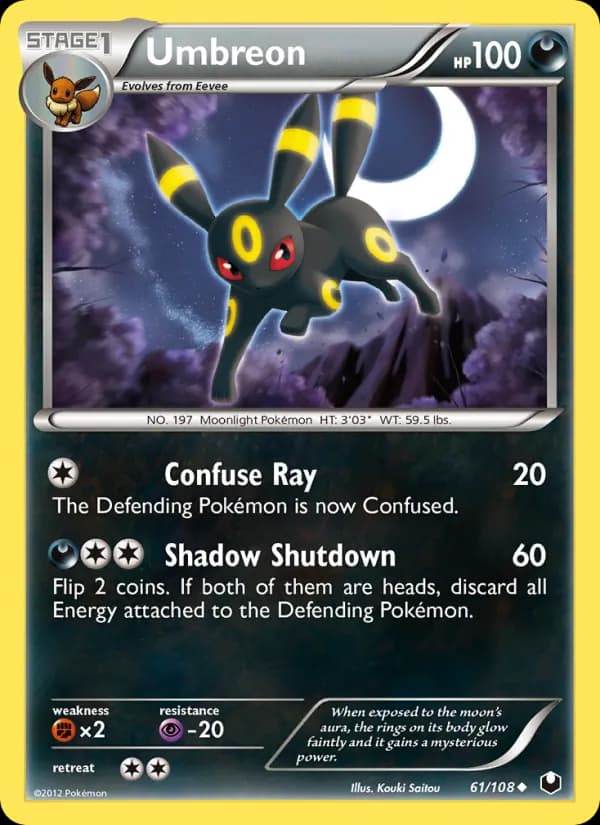 Umbreon card in English