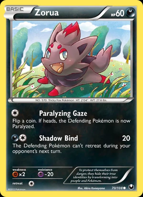 Zorua card in English