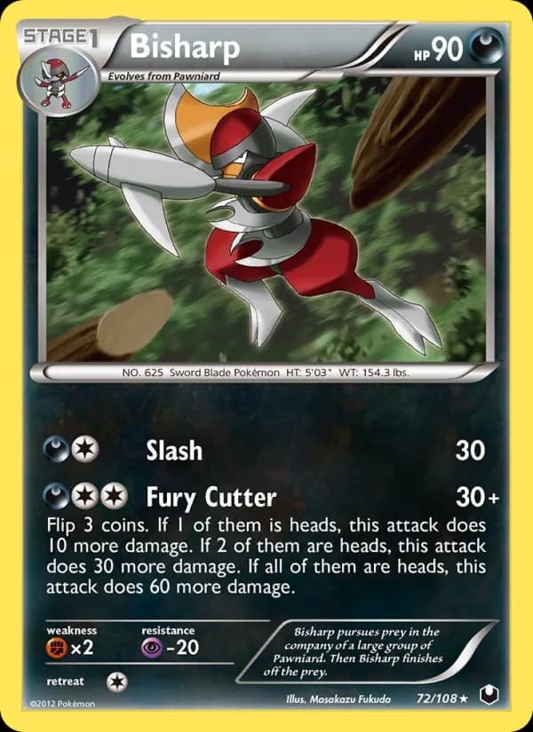 Bisharp card in English