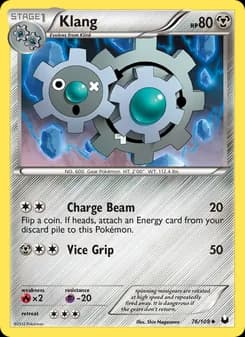 Klang card in English