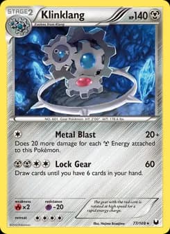 Klinklang card in English