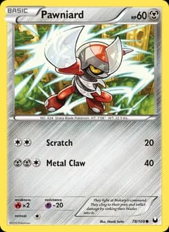 Pawniard card in English