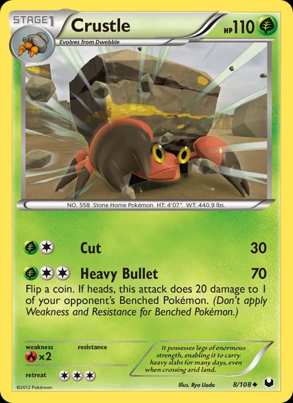 Crustle card in English