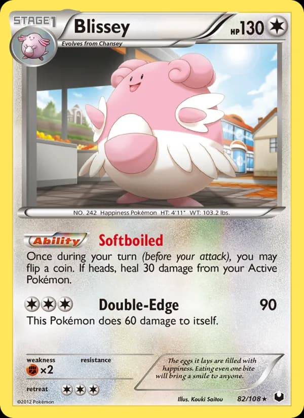 Blissey card in English