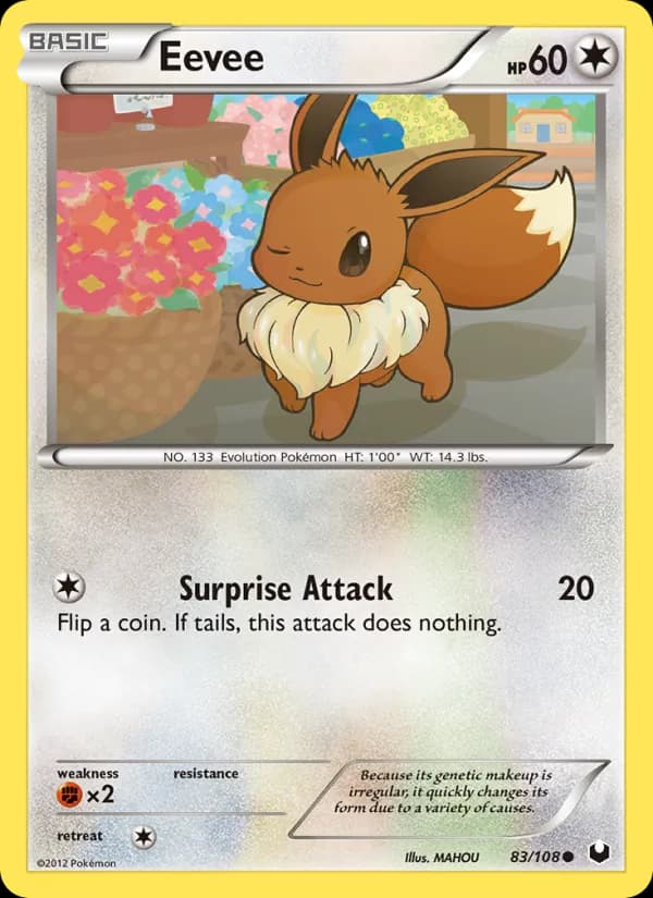 Eevee card in English