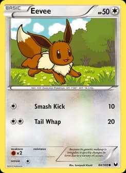 Eevee card in English