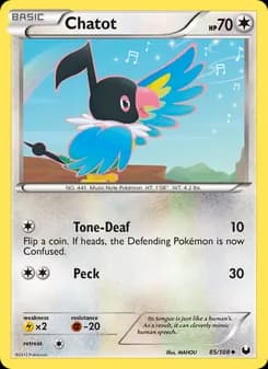 Chatot card in English