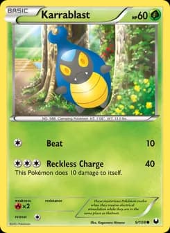 Karrablast card in English