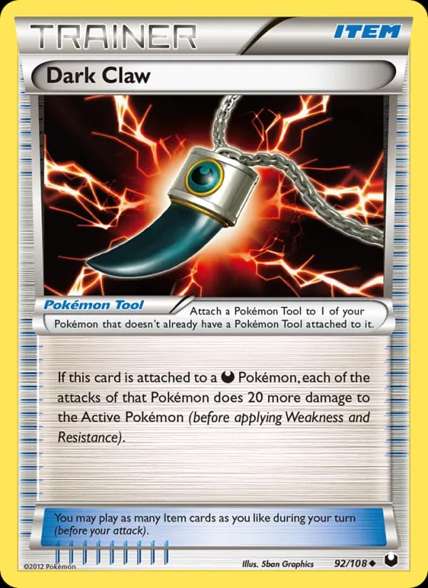 Dark Claw card in English