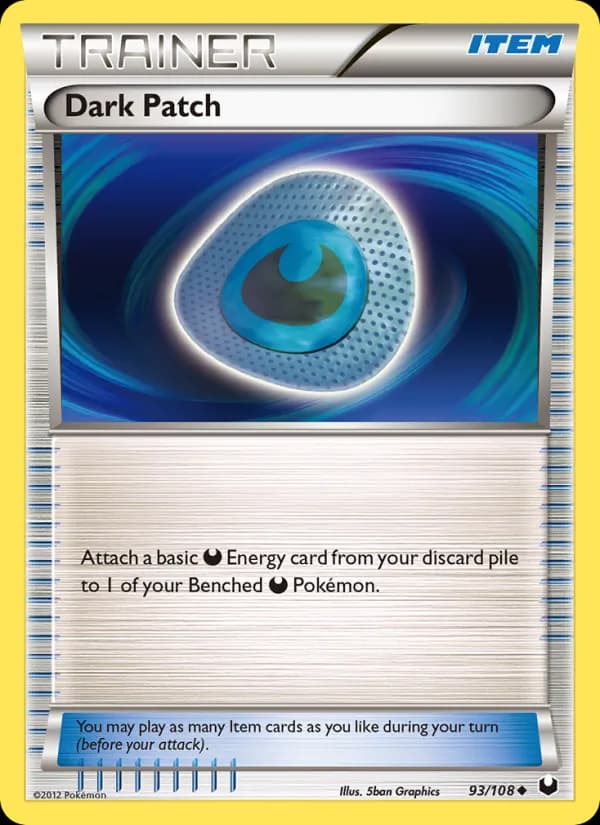 Dark Patch card in English