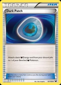 Dark Patch card in English