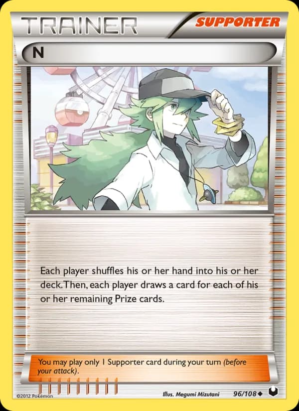 N card in English