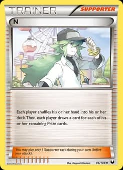 N card in English