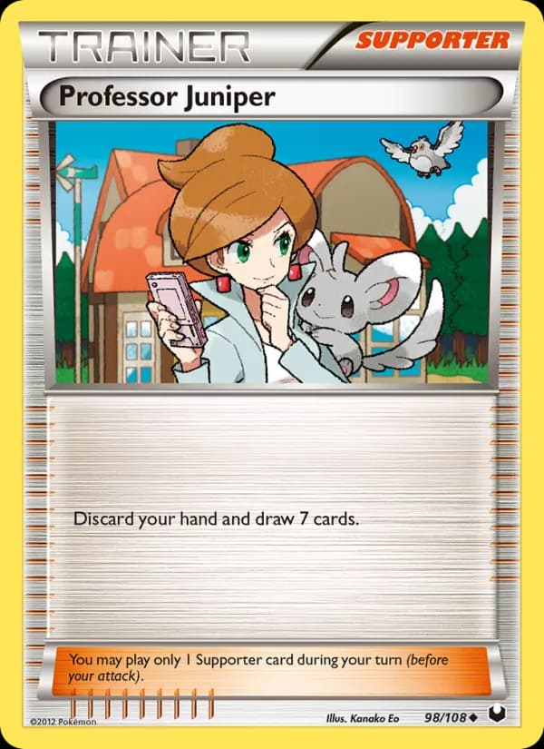 Professor Juniper card in English