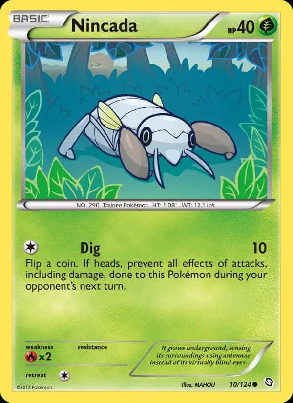 Nincada card in English