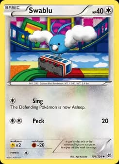 Swablu card in English