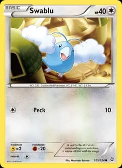 Swablu card in English