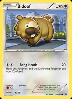 Bidoof card in English