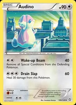 Audino card in English