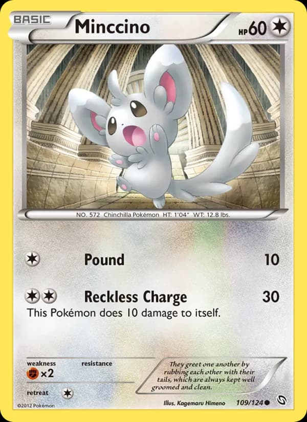 Minccino card in English