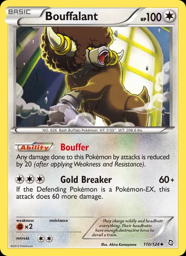 Bouffalant card in English