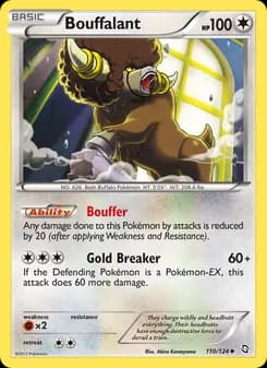 Bouffalant card in English