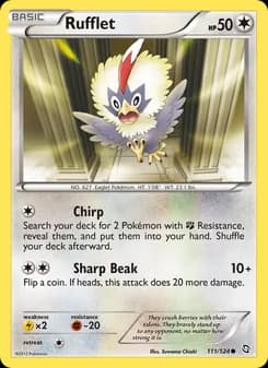 Rufflet card in English