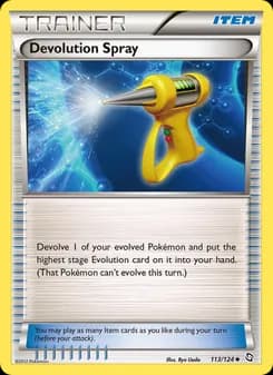 Devolution Spray card in English