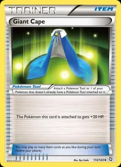 Giant Cape card in English