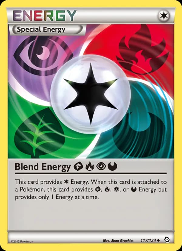 Blend Energy Grass Fire Psychic Darkness card in English