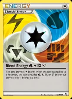 Blend Energy Water Lightning Fighting Metal card in English