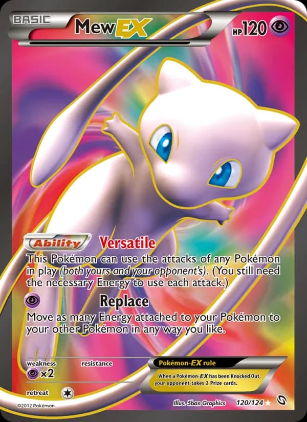Mew-EX card in English