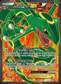 Rayquaza-EX card in English