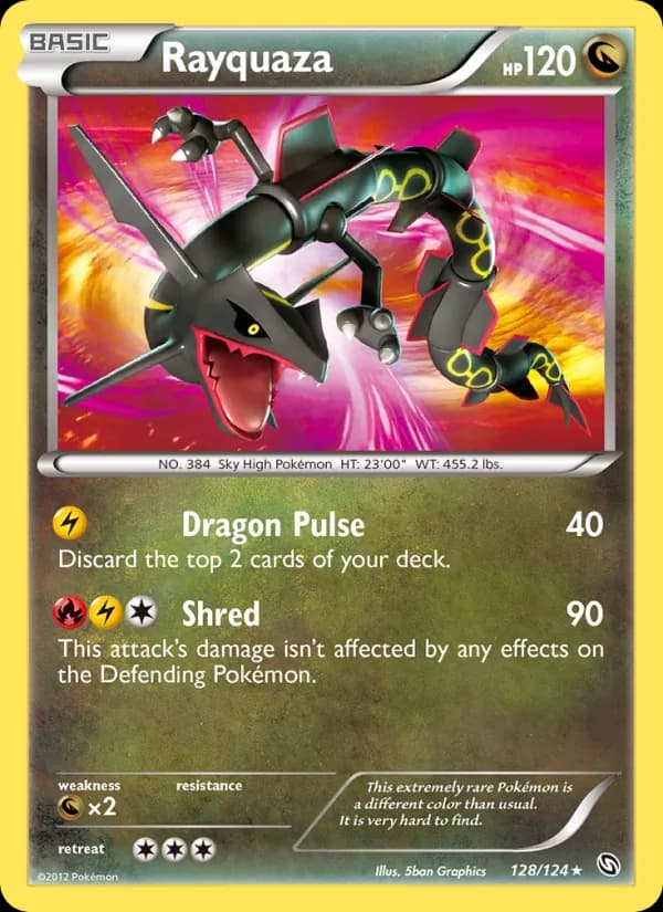 Rayquaza card in English