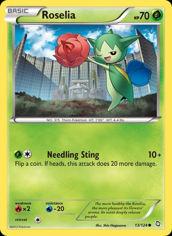 Roselia card in English