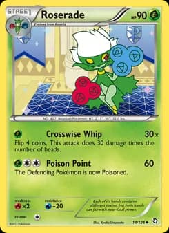 Roserade card in English